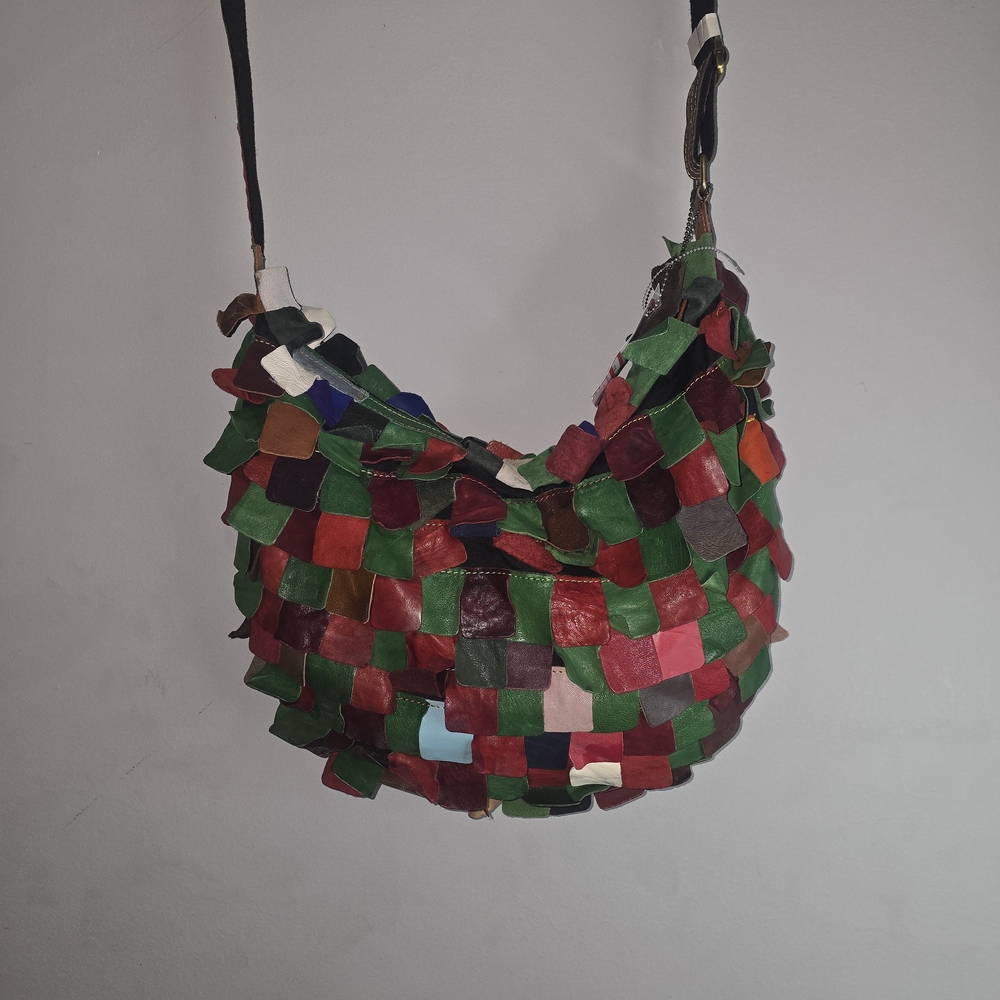 Multicolor Patchwork Shoulder Bag